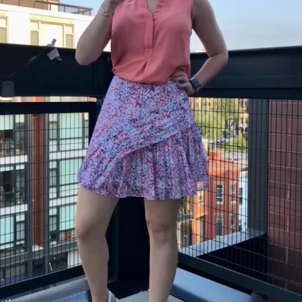 Banana Republic floral mini skirt. Size 0